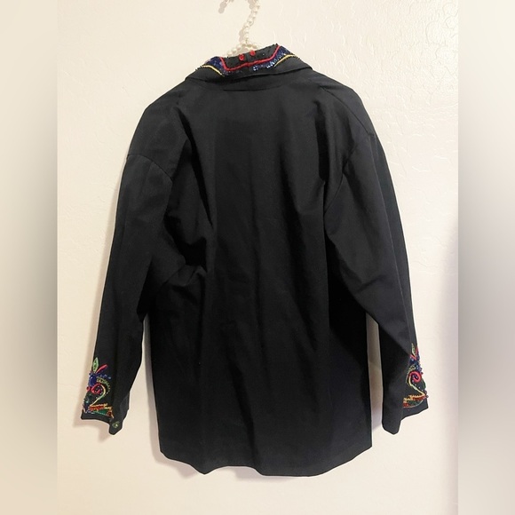 Accent on you embelished jacket navy size S oversized - Picture 2 of 4